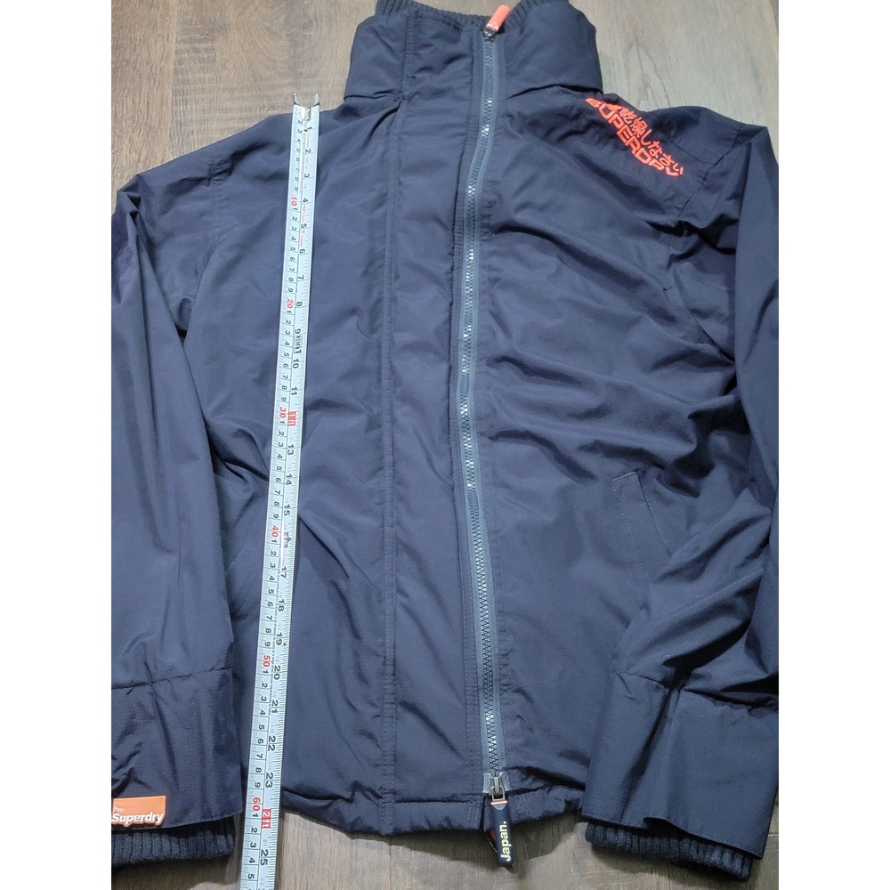 Superdry Professional The‎ Windcheater Navy Orange Triple Zip Jacket Mens Large